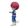 Boneco My Hero Academia Shoto Todoroki Q Posket Bandai Banpresto