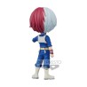 Boneco My Hero Academia Shoto Todoroki Q Posket Bandai Banpresto