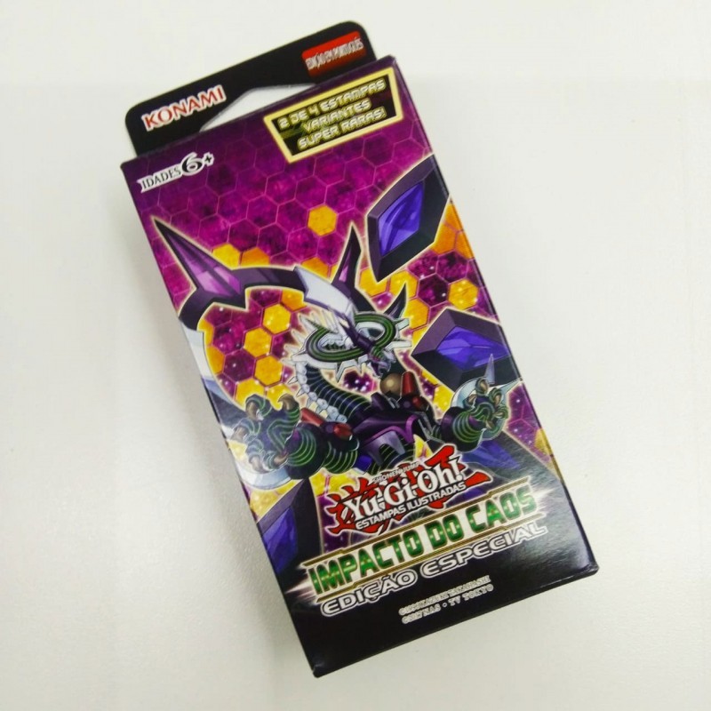 Box Yu-Gi-Oh! Impacto Do Caos Edição Especial Boosters e Cards