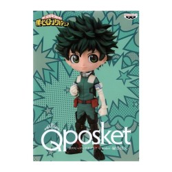 Boneco My Hero Academia Izuku Midoriya Q Posket Banpresto Bandai